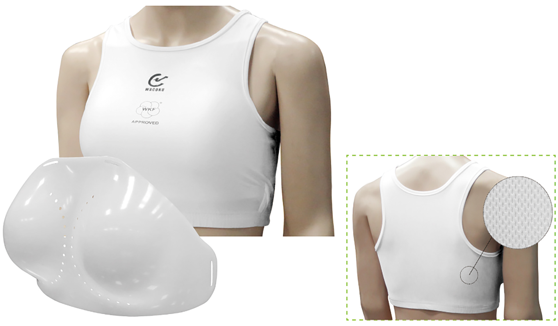 WACOKU Chest Protector Women - WKF approved