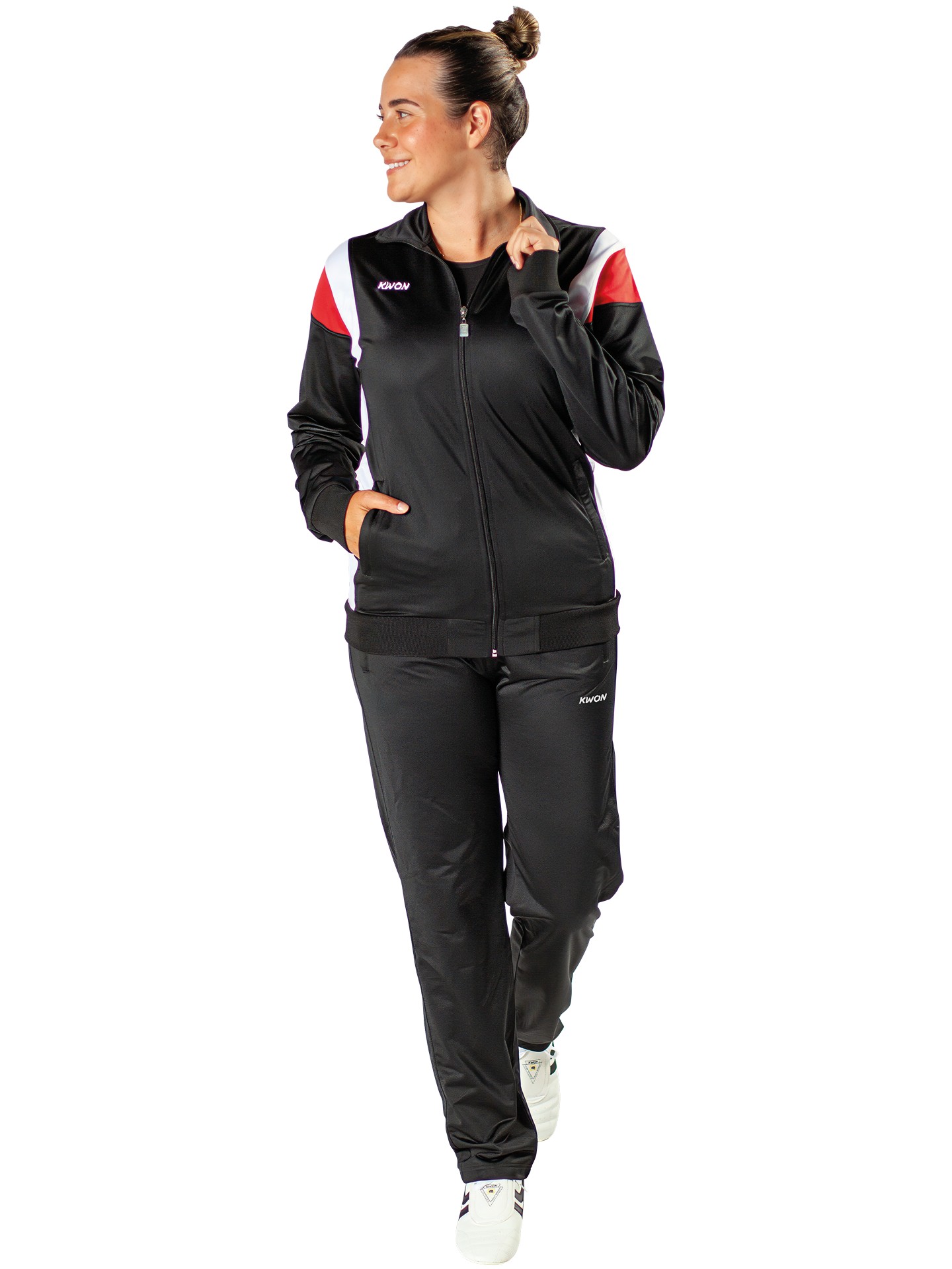 Tracksuit Workot black/white/red