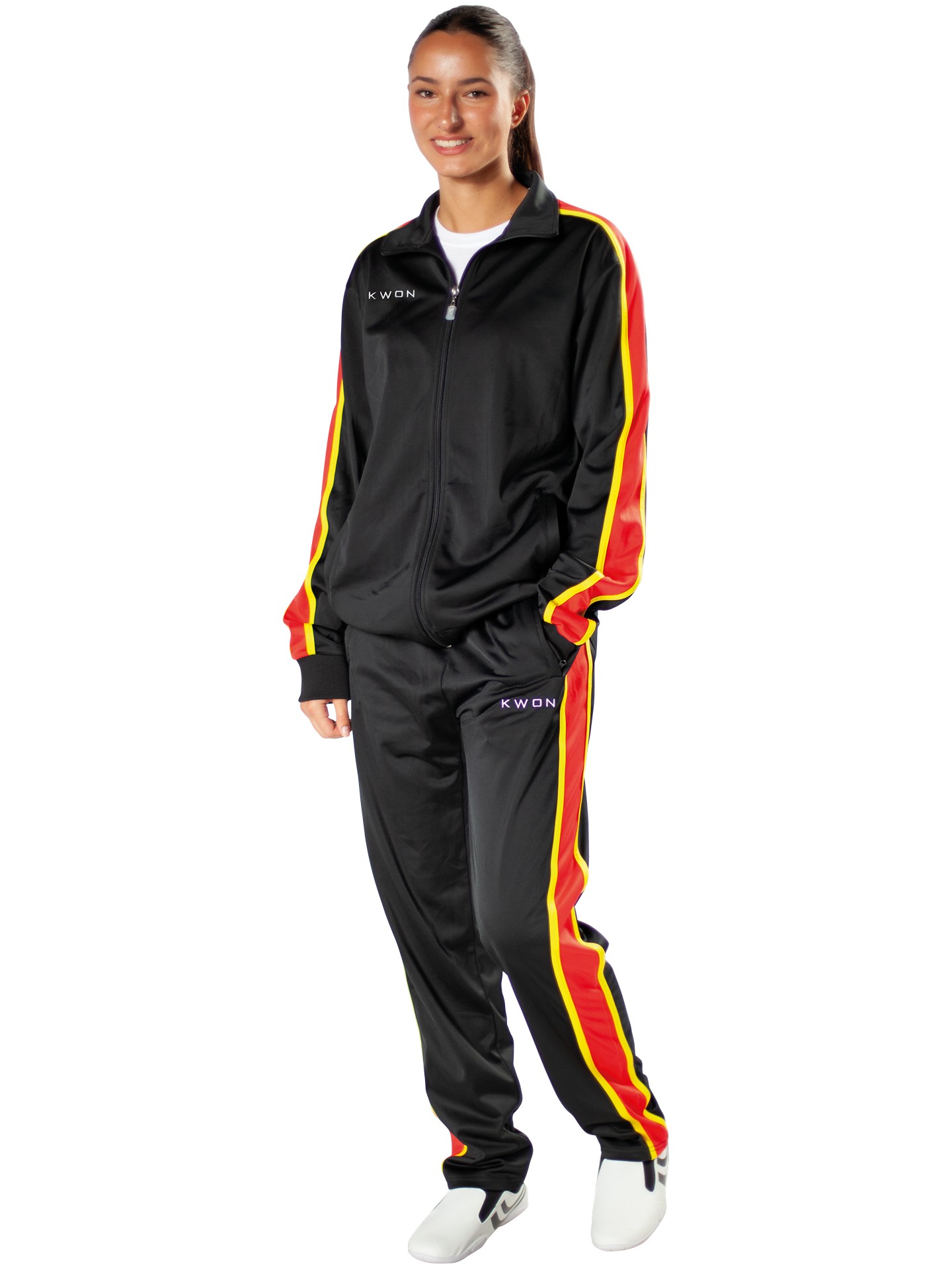 Tracksuit Active – black/red/gold