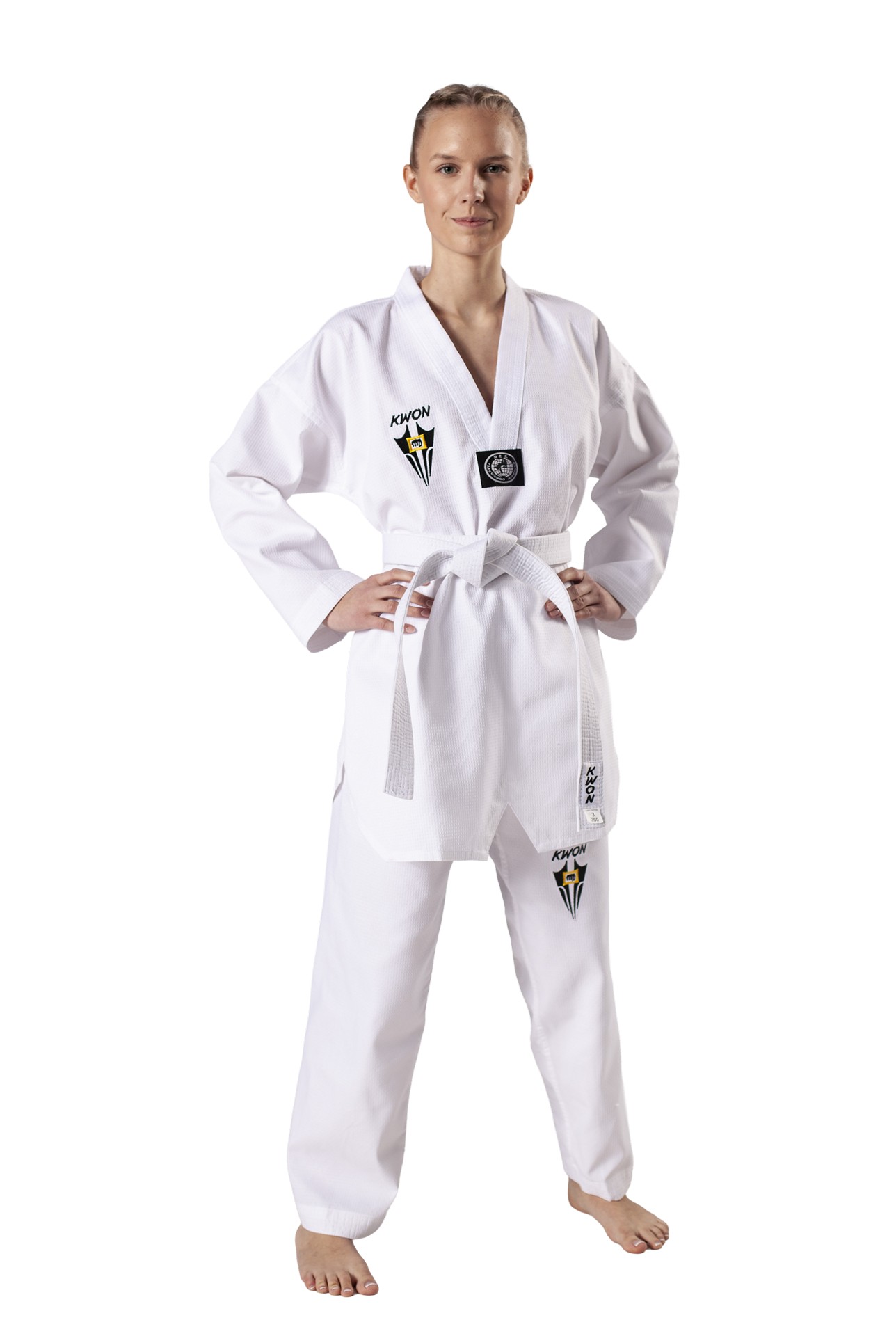Taekwondo uniform Starfighter white lapel