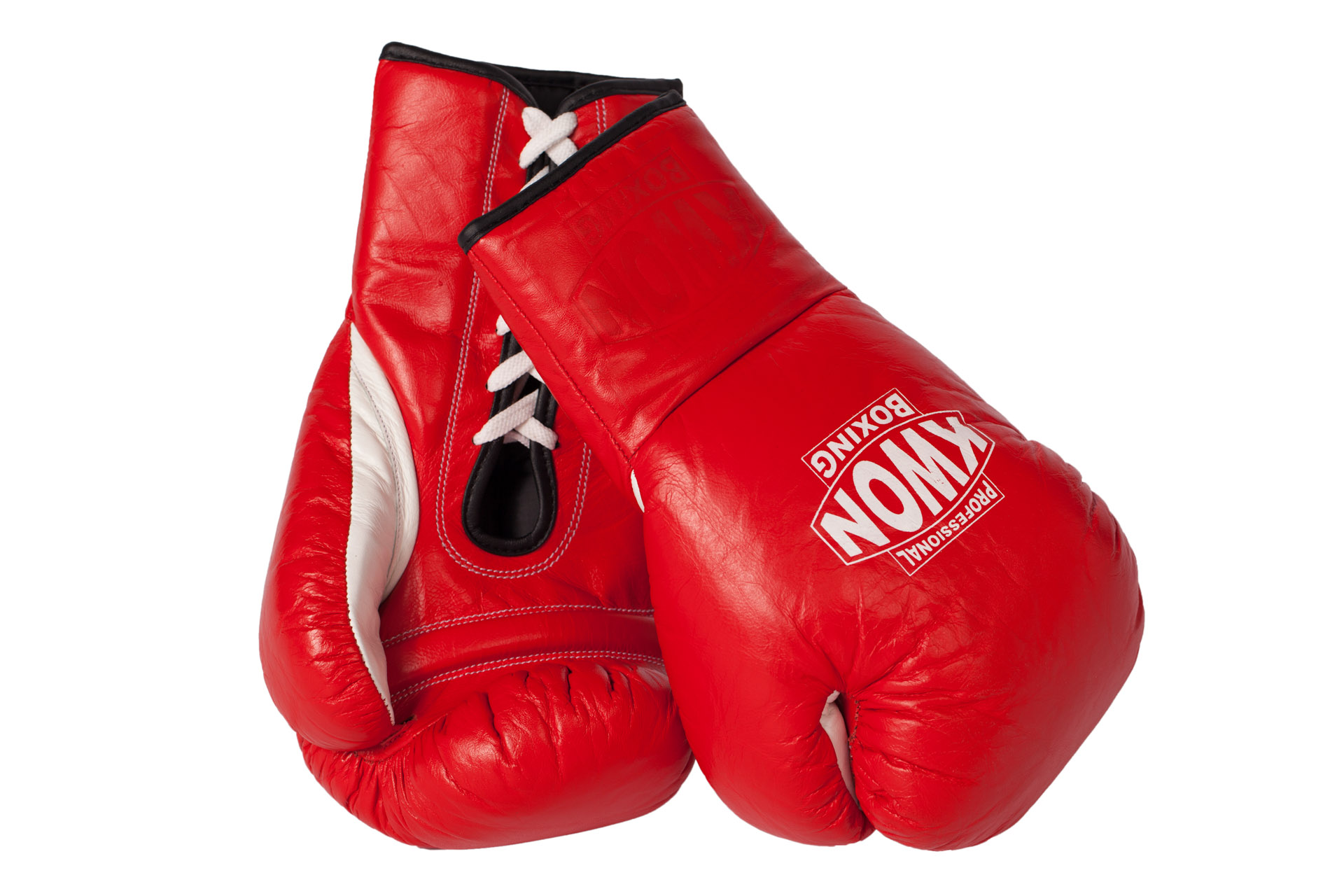 Boxing gloves with laces