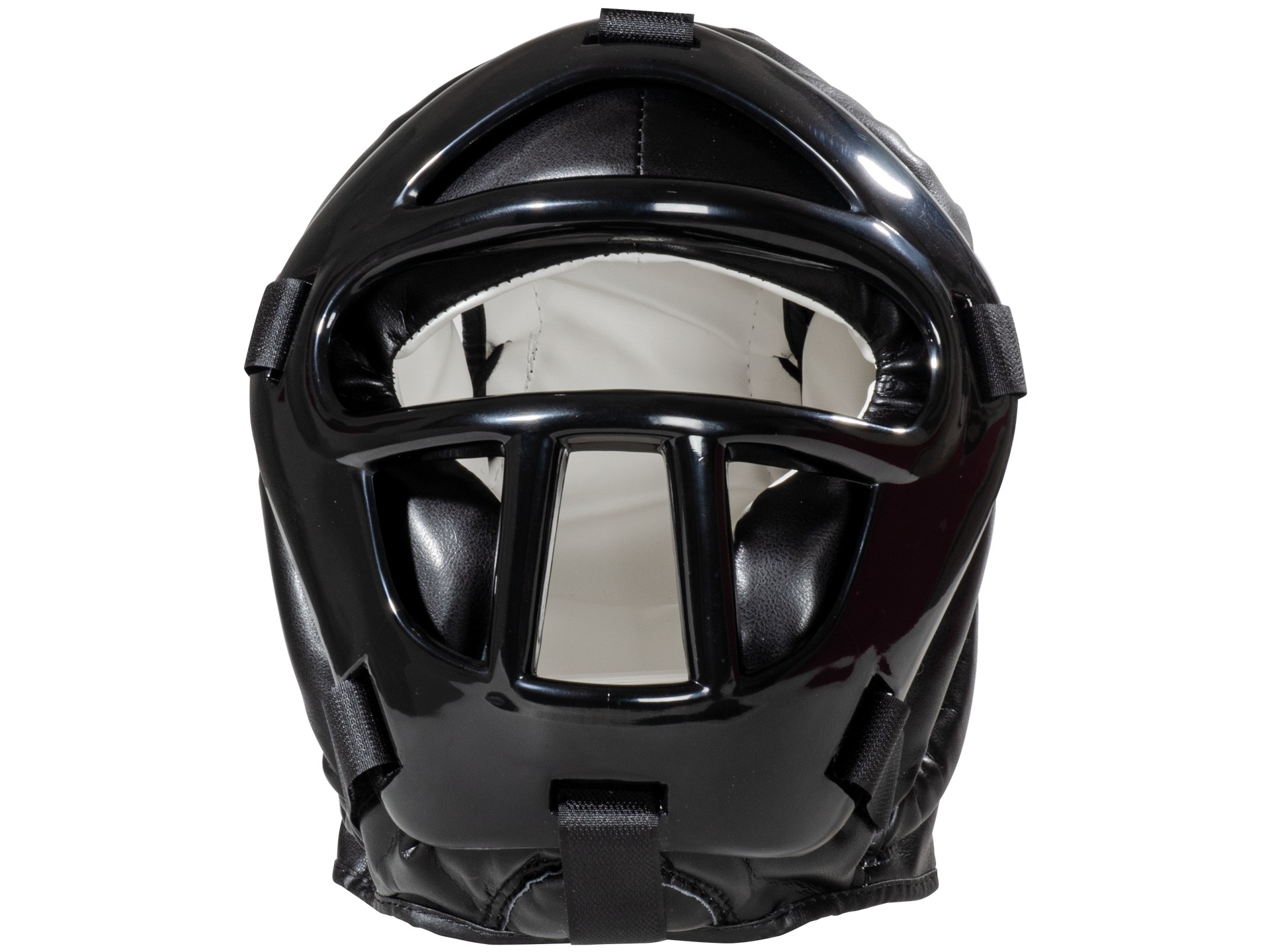 Head guard black line with top pad