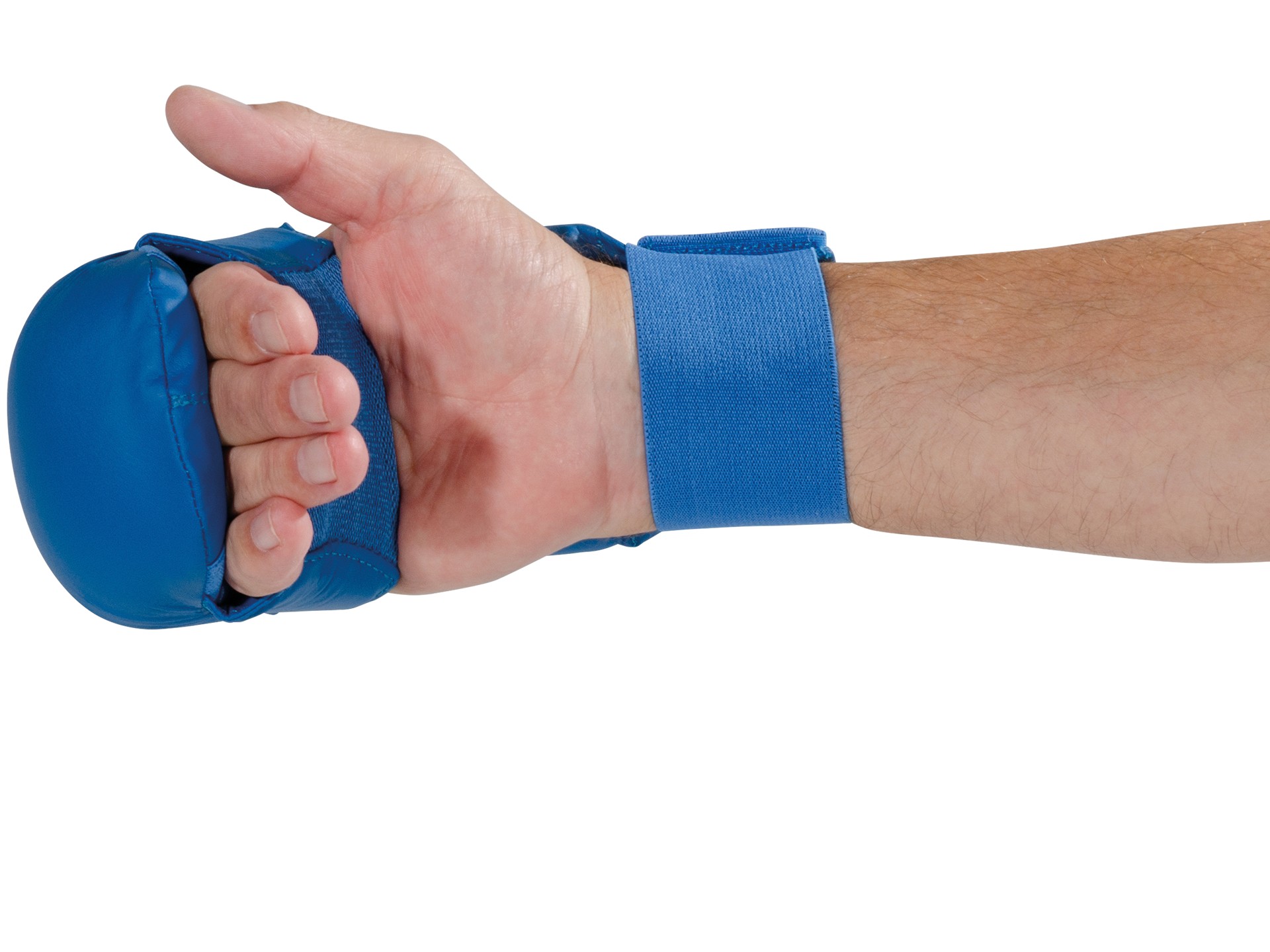 Karate hand protector without thumb loop - WUKF recognized