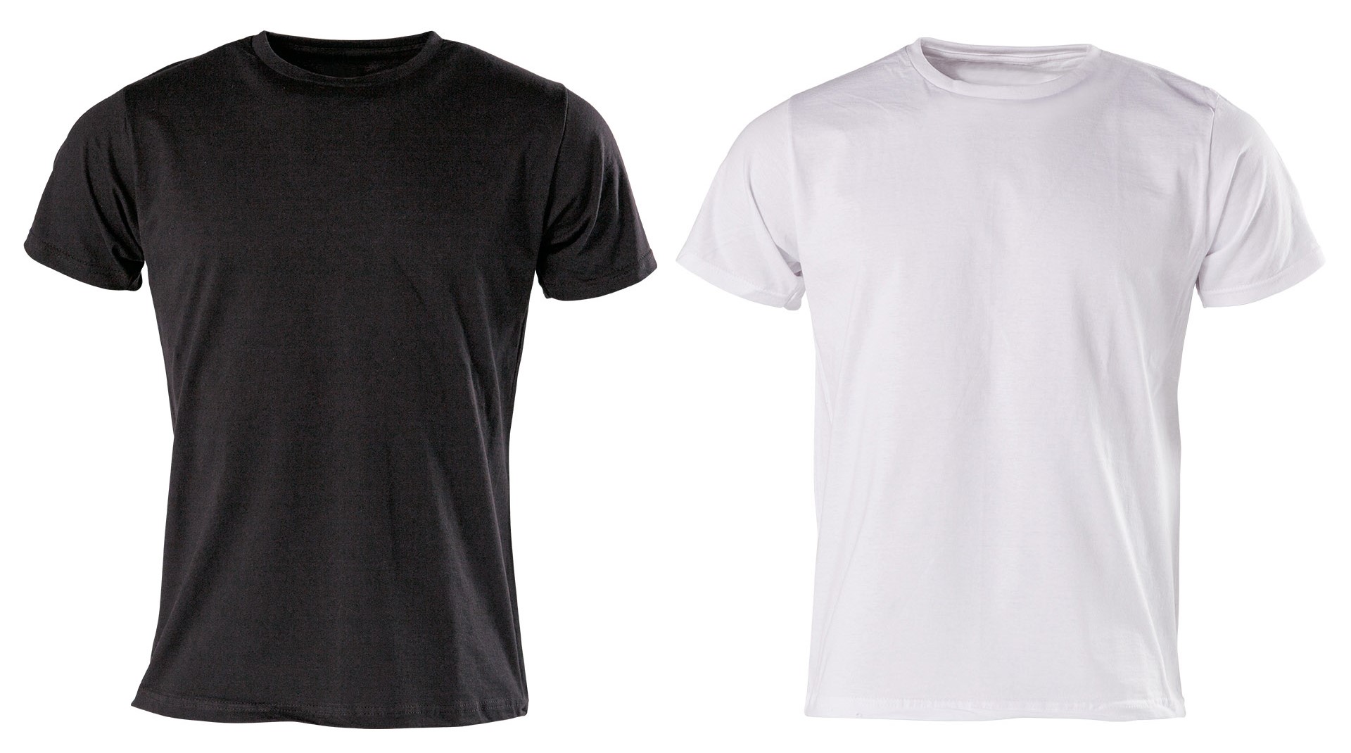 T-Shirt narrow fit black or white