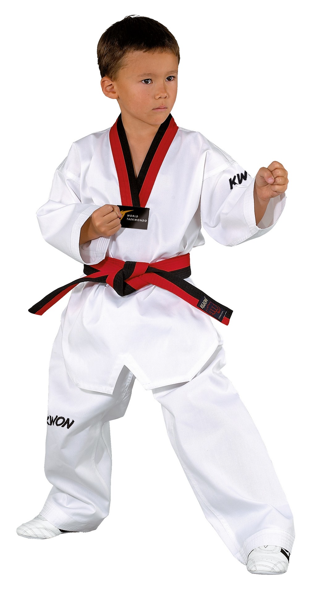 Taekwondo Uniform Victory Poom with black/red lapel
