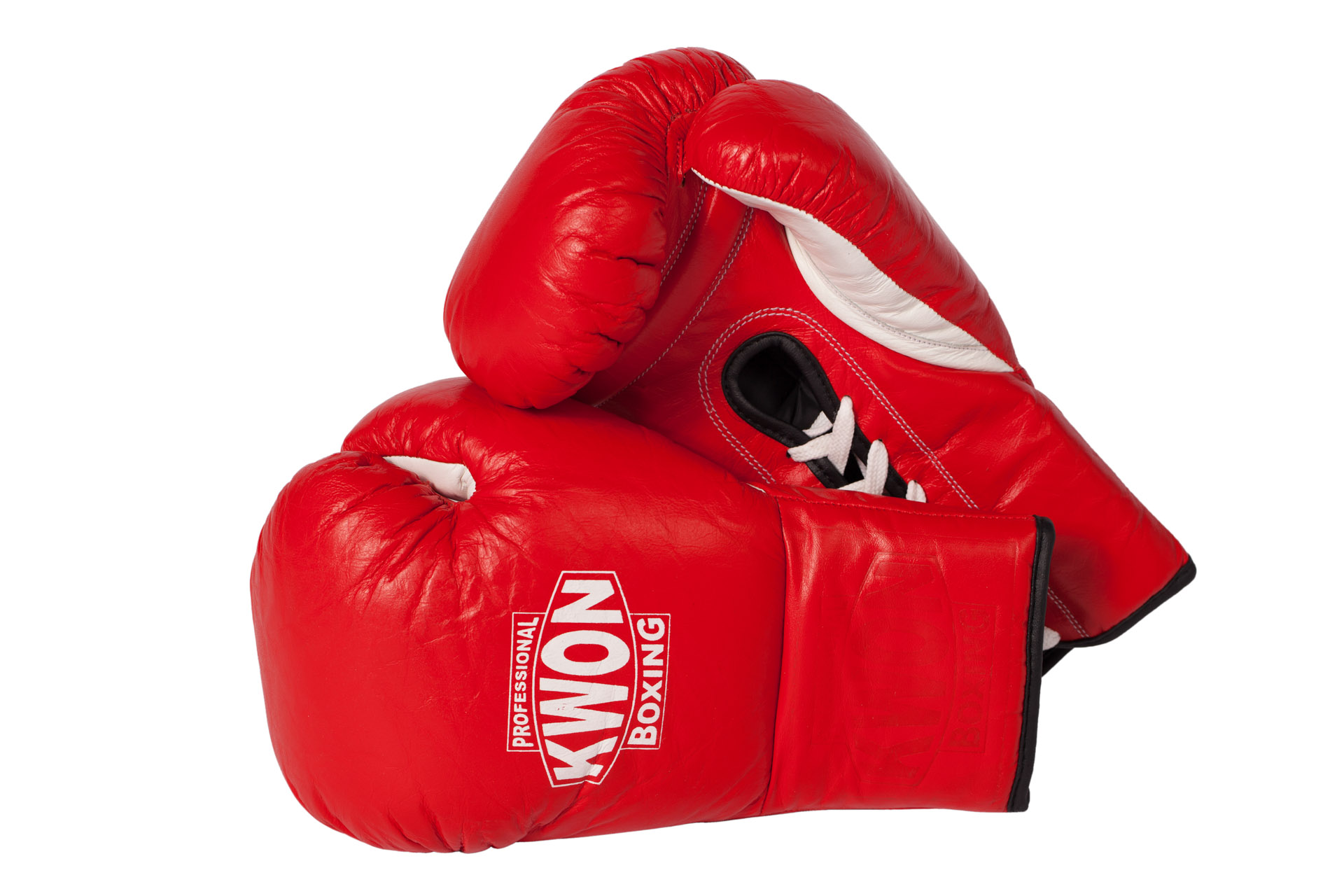 Boxing gloves with laces